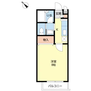 パークサイドハイツ【2階】の間取り