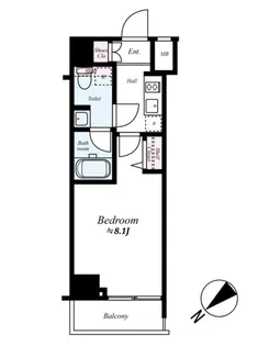 プレール・ドゥーク中板橋【2階】の間取り