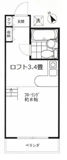 ヴァンベール伊勢【2階】の間取り
