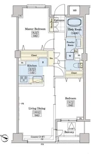 レジディアタワー上池袋【6階】の間取り