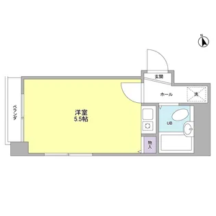 碧銀座新富【2階】の間取り