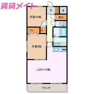 ソレーユときわ【2階】の間取り