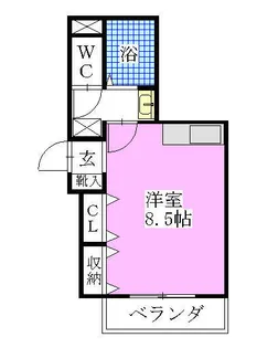 プロッシモ西船橋【5階】の間取り