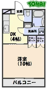 バーデン垣鼻【4階】の間取り