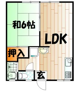 千草ハイツ A【2階】の間取り