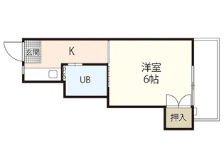 AXA舟入通り【6階】の間取り