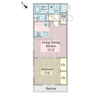 ハクラク【2階】の間取り