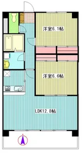 レイクパレス北柏【4階】の間取り