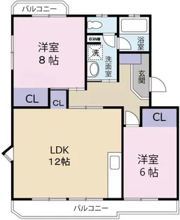 サンライズ新浜【2階】の間取り