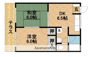 コーポ鷺ノ宮A【1階】の間取り