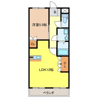 ウッドヴィレッジIII【2階】の間取り