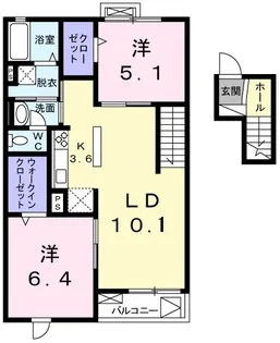 サン クレア【4階】の間取り