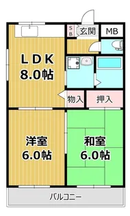 オリンピヤコープ【7階】の間取り