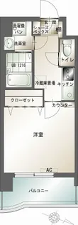 エンクレスト赤坂【7階】の間取り