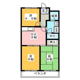 サンライズ宝【2階】の間取り