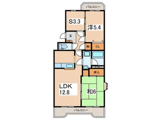 ベルヴェデーレII【3階】の間取り