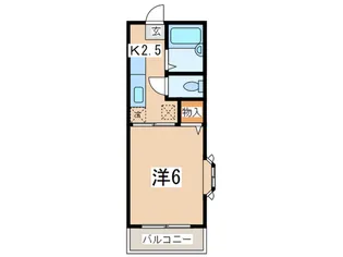 フラッツ横浜2【1階】の間取り