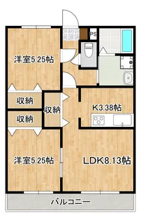 ムーンローズ【4階】の間取り