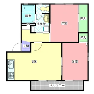 シャンテドミールD棟【1階】の間取り