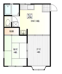 ファレノ福沢A【1階】の間取り