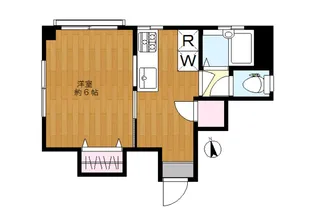 足立コーポ【2階】の間取り