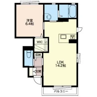 ディアコートI【1階】の間取り