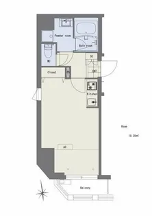 キャッスルパレス江戸川橋【3階】の間取り