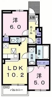 ターコイズ【1階】の間取り
