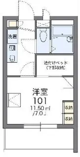 レオパレスリモーネII【2階】の間取り