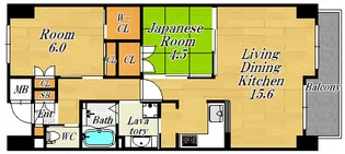 メイプルガーデン梅田【9階】の間取り
