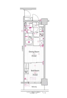 ガーラ・パークサイド亀戸【4階】の間取り