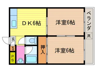 ヴィラ・ア-ル・ヌ-ボ-【2階】の間取り