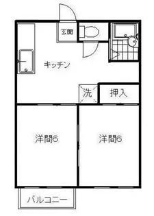 エバーグリーン【2階】の間取り