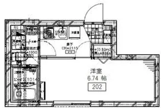 アーバンステージ初台【2階】の間取り