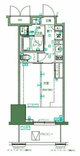 ズーム川崎イースト【12階】の間取り
