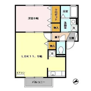 グロワールA【2階】の間取り
