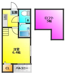 K&C大橋【1階】の間取り