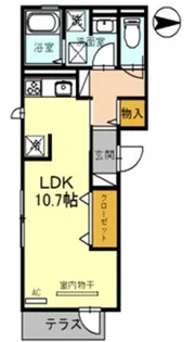 レ・スタンツェ堺東【1階】の間取り