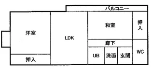 シャトー東寝屋川【5階】の間取り