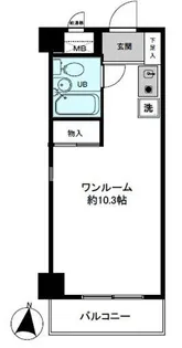 中銀亀戸マンシオン【3階】の間取り