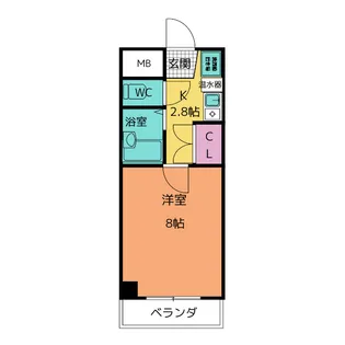 ラ・メゾン・メルヴェイユ【5階】の間取り