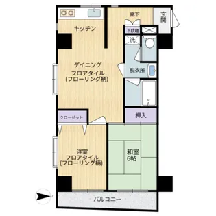 ヴィラ恵II【2階】の間取り