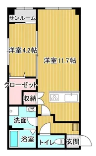 ブライト藤木【1階】の間取り