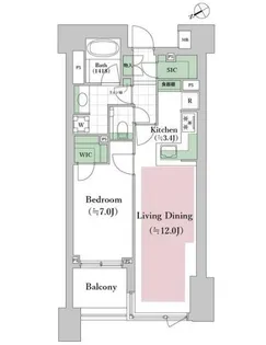 ミッドガーデン赤坂氷川【3階】の間取り