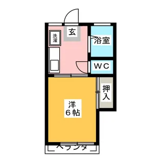 アミューズヨシノA棟【1階】の間取り
