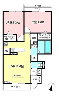 ラヴィベール【1階】の間取り