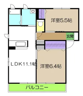ポラリスG【2階】の間取り