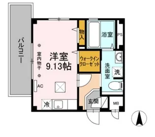 ルーチェ琴平【1階】の間取り