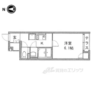 クレイノ聡【1階】の間取り