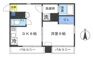 エステート高橋【4階】の間取り